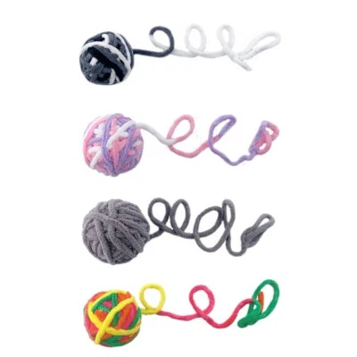 for Cat Ball Toys with Built-In Bell Interactive Toy for Kitten Soft Chew Toys - Image 1 of 4