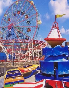 Jigsaw puzzle Americana Amusement Park Fun Rides 1000 piece NEW - Picture 1 of 1