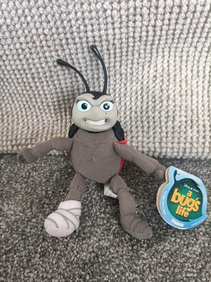 Mattel Disney A Bug's Life Francis Ladybird Plush Toy Vinyl Head Soft Body +tag  - Image 1 of 4