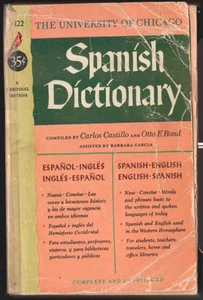 The University of Chicago Spanish English Dictionary 1957 Castillo - Picture 1 of 3