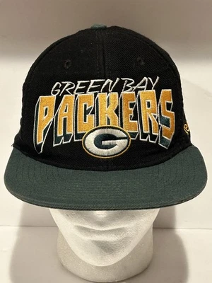Gorra gorra vintage Greenbay Packers Reebok negra verde Snapback Foto 1 de 4
