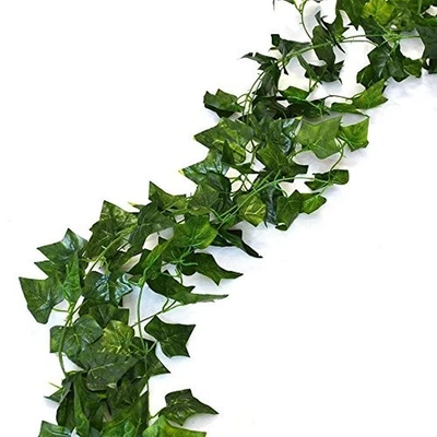 168 Feet Fake Foliage Garland Leaves Decoration Artificial Greenery Ivy Vine Foto 1 de 4