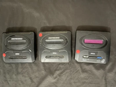 Lot Of 3 Sega Genesis Model 2 (Consoles Only) - Image 1 of 2