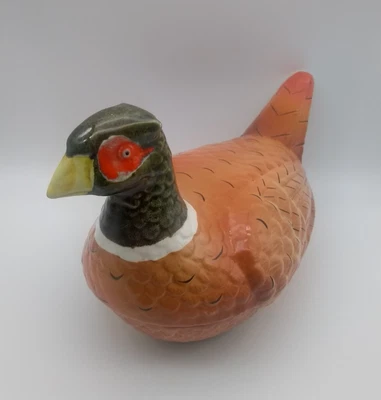 Fasan Terrine Keramik handgefertigt Vintage Deckeldose Schatulle Aufbewahrung - Bild 1 von 4