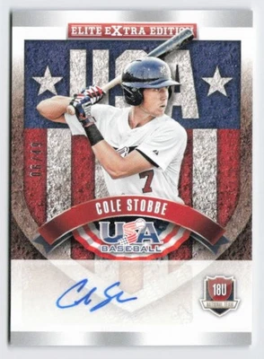 2015 Cole Stobbe Panini Elite Extra Edition USA Baseball Auto /49 #2 Phillies - Image 1 of 3