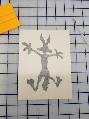 Calcomanía de vinilo Coyote Splat. Coche, camión, ventana, pared, espejo, parachoques, computadora portátil, Yeti Foto 1 de 4