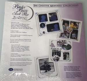Creative Memories 12x12 Border Basic Scroll Page Refill RCM-12SP Sealed 5 Sheets - Picture 1 of 7