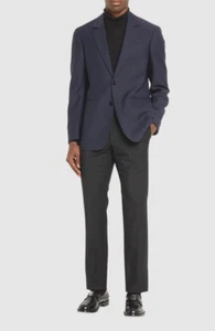 2024 BURBERRY LONDON Gray Nailhead Sport Coat Suit Blazer 40R Wool Italy - Picture 1 of 9