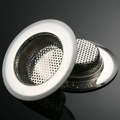 Stainless Steel Sink Strainer Mesh Home Bath Kitchen Basin Filter Net Drainer
