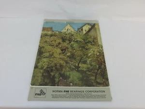 Vintage FAG Bearing Auto Parts Calendar 1970 Unused RARE ART AUTOMOBILIA - Picture 1 of 7