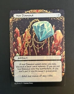 MTG - Mox Diamond - Anime Style - Card For EDH and Playtest - Picture 1 of 1