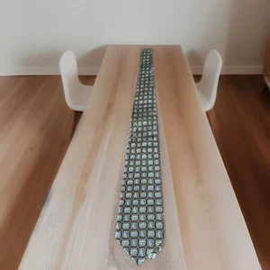 Pfizer Mens Necktie 100% Silk Pharmaceutical Little Blue Pill Fun Gift - Picture 1 of 3