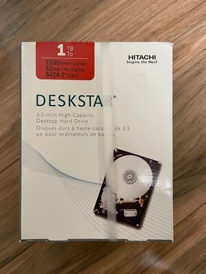 HGST Deskstar 3.5-Inch 1TB 7200 RPM SATA II 32 MB Cache Hard Drive (0S02860) - Image 1 of 2