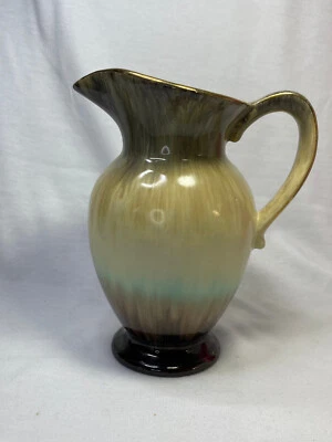 West German Drip Glaze Art Pottery Jug Ewer Vase Marked Foreign 525 115 - image 1 of 4