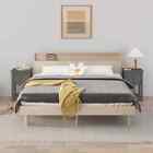 Bedside Cabinets 2 Pcs Grey 40X35X61.5 Cm Solid Wood Pine