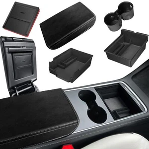 5 Pack 3pc Upgraded Center Console Organizer Tray Compatible For 2023 2022 2021 - Picture 1 of 6