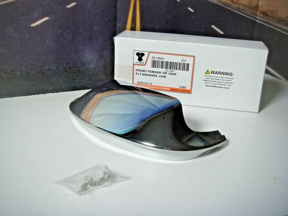 Punta de guardabarros delantero Harley para Road King FLT cromada 2014-2020 V-Twin 50-0684 Y2 Foto 1 de 4