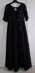 Schulanfang Schuleinführung Abendkleid schwarz mit Glitzer Abiball Hochzeit - Bild 1 von 12
