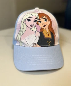 Disney Frozen Princess Elsa Anna Hat Girls Baseball Cap Adjustable Blue - Picture 1 of 19