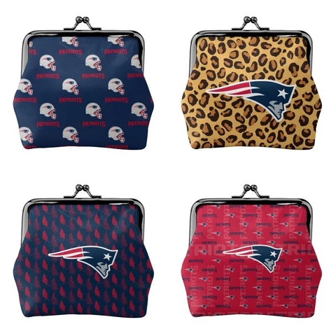 New England Patriots Fans Mini Coin Purse Change Purse Coin Bag Women's Wallet Cover