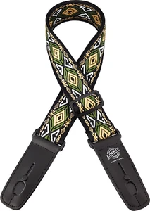 Lock-It Guitar / Bass Strap - Retro Series 2" PolyPro Emerald Isle FREE SHIP - Picture 1 of 1