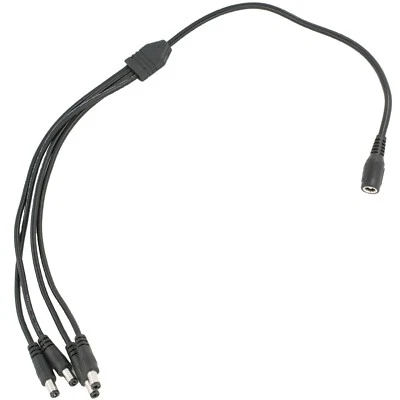 LEDUPDATES 18Awg Gauge DC Power Supply Splitter Cable for 12v 24v LED Light Security Camera