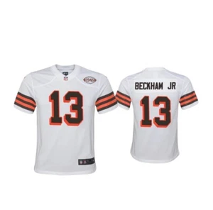 Youth NFL Odell Beckham Jr Jersey Cleveland Browns White 1946 Collection Youth S - Picture 1 of 5