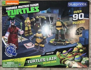 NEW TMNT Teenage Mutant Ninja Turtles Lair Deluxe Pack Blueprints 90 pcs Build - Picture 1 of 2