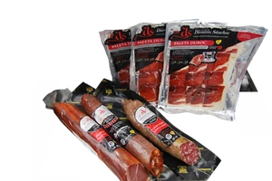 Lote Paleta Duroc 3 de 100g+Lomo Duroc 450g+Chorizo 500g+Salchichón 500g - Imagen 1 de 6