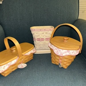 Longaberger Horizon of Hope Basket Lot Set Of 3 - Picture 1 of 15