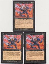 CORRUPT X3 UNC MTG MAGIC TH GATHERING N-MINT URZA`S SAGA US5
