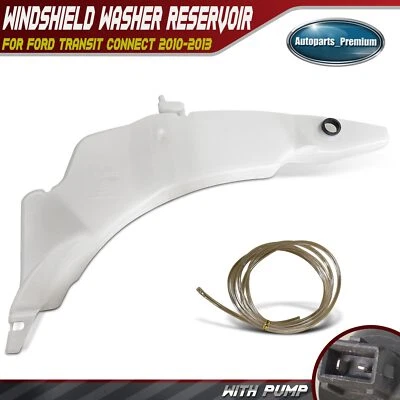 Windshield Washer Reservoir w/ Pump & Hose for Ford Transit Connect 2010-2013 - Image 1 of 4