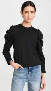 Sold Out NYC The Just Enough Puff Organic Cotton Sweatshirt- Small - Picture 1 of 8