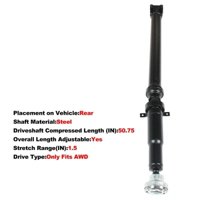 Propeller Drive Shaft For 2010-2016 Land Rover LR4 TVB500360 LR037027 AWD/4WD - Изображение 1 из 4