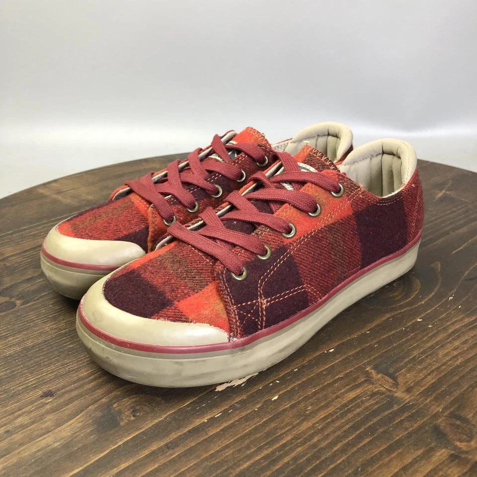 Zapatos informales Keen Coronado para mujer talla 7 rojos a cuadros de lana con cordones Foto 1 de 4