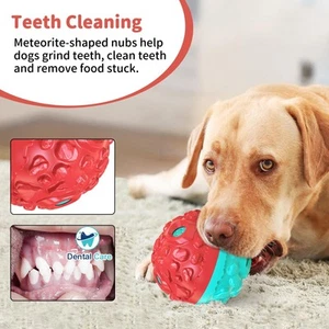 Dog Balls Toy for Aggressive Chewers Interactive Dog Giggle, Blue/Red Superb - Picture 1 of 6