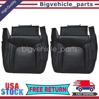 Driver Passenger Bottom Seat Cover Black For 2003-2005 Dodge Ram 1500 2500 3500 Foto 1 de 4