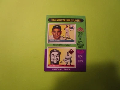 1975 TOPPS#193 YOGI BERRA & ROY CAMPANELLA QUASE PERFEITO/PERFEITO+ - Imagem 1 de 2