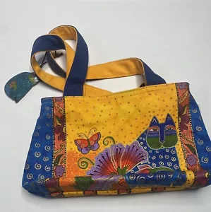 Laurel Burch Fantastic Felines Totem Multicolor Tote! Roomy, Cat-Themed! EUC - Picture 1 of 6
