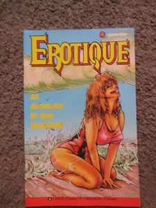 “EROTIQUE: AN ANTHOLOGY OF NEW EROTICISM!” ADULT COMIC BOOK 46 PGS. VG+ 1991 OOP - Picture 1 of 10