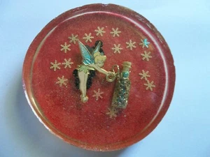 TINKERBELL HARZGLASUNTERSETZER - Bild 1 von 2