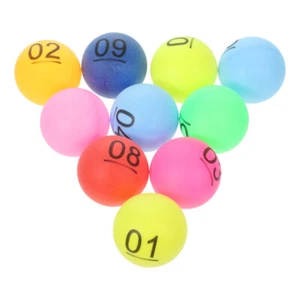 30pcs Party Game Balls Plastic Numbered Balls Small Balls Game Props - Picture 1 of 12