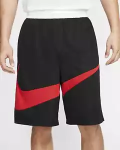 Nike NSW Dri-Fit Basketball Shorts BV9385 010 Black/Red-White New Men's Size M - Picture 1 of 7