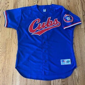 1994 Chicago Cubs Russell Athletic Diamond Collection Blue Jersey sz 48 XL - Picture 1 of 7