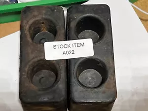 NOS Westar 218 Approx 3.25" X 5.8" X 3.25" Rubber Dock / Trailer Bumper. QTY 2 - Picture 1 of 6