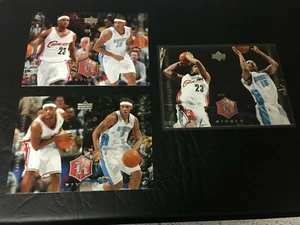 LEBRON JAMES (3) 2004 UPPER DECK RIVALS COMBO CARDS & CARMELO ANTHONY HOF LOT-3 - Picture 1 of 1