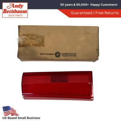 1968 Dodge Polara Left Driver Side Tail Light Lamp Lens 2809189 NOS. - Image 1 of 4