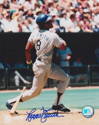 雷吉·史密斯签名洛杉矶道奇队 8 x 10 照片 - 1981 年世界大赛冠军 — 第 1/2 张图片