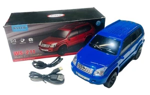 WS-211 BLUETOOTH MUSIC CAR SPEAKER S USB FM Radio Rechargeable Loud Sound - Picture 1 of 4