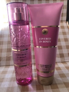 BATH AND BODY WORKS Covered In Roses Body Cream And Frag Mist - Picture 1 of 3